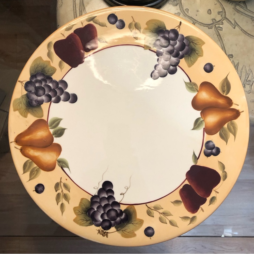 SONOMA VILLA 13" HOME INTERIORS Chop Plate (Round Platter)